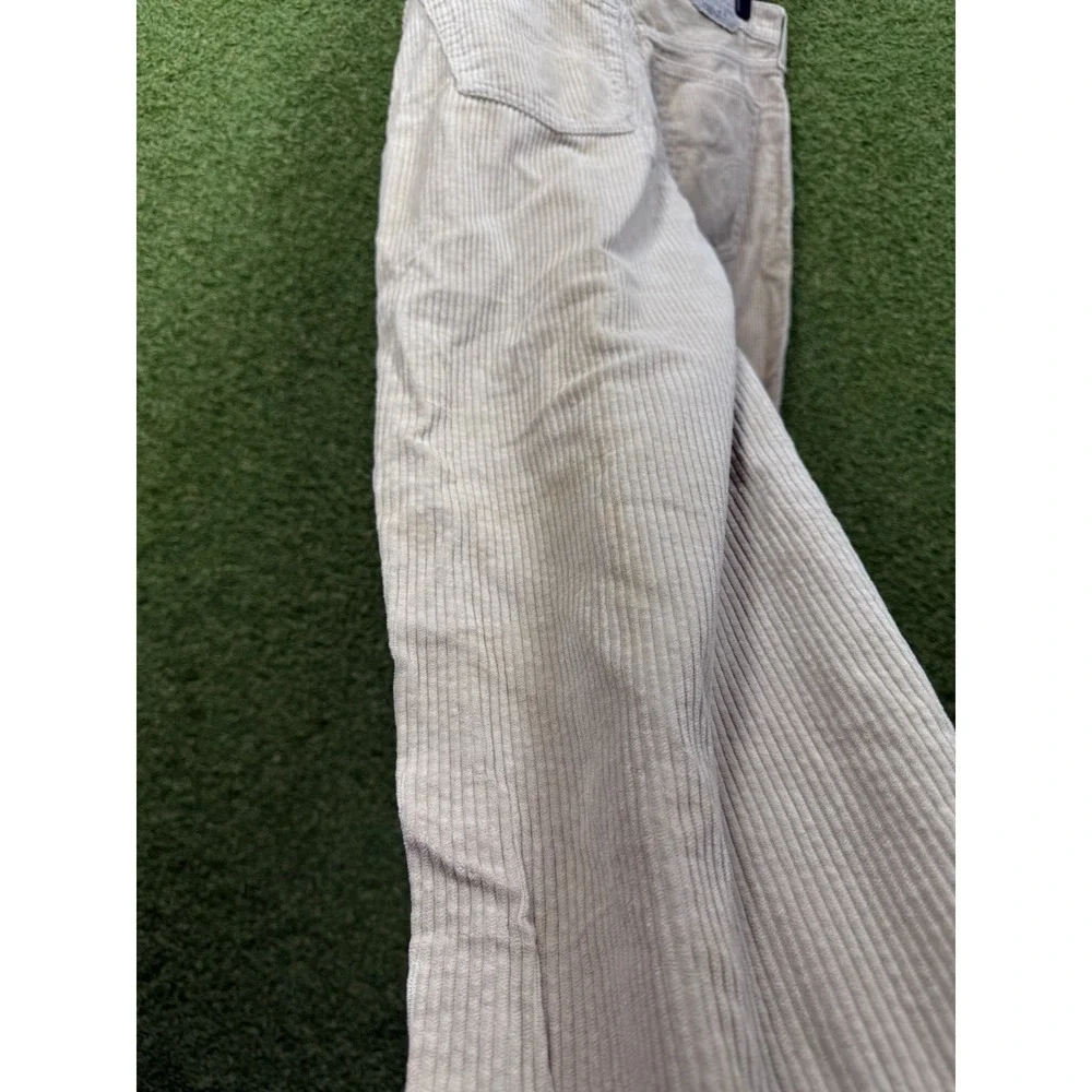 Vintage Levis SilverTab Baggy Corduroy Pants Mens 36x32 Cream White 90s Baggy